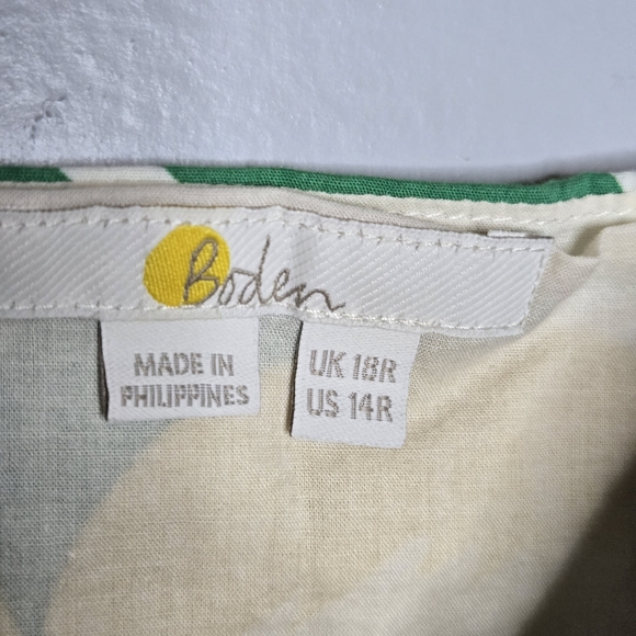 Boden Juniper Midi Dress Tropical Floral Colorful Sun Dress Size 14 R - Picture 8 of 9